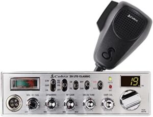 Cobra 29 LTD Professional CB Radio - Easy to Operate Emergency Radio, Instant Channel 9, 4-Watt Output, Full 40 Channels, Adjustable Receiver and SWR Calibration, Dual-Mode AM/FM Access, Black