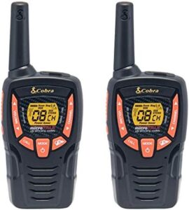 Cobra ACXT345 Weather-Resistant Walkie Talkies for Adults - Rechargeable, 22 Channels, Long Range 25-Mile Two-Way Radio Set (2-Pack)