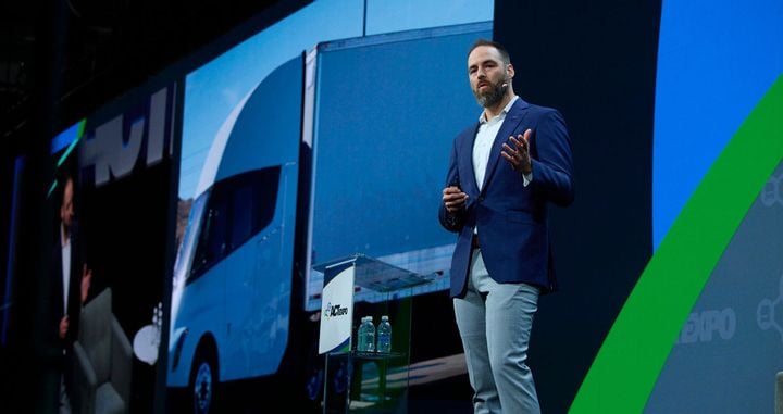 “I know it’s been alluded to there’s been some question on timing,” said Tesla's Dan Priestley at ACT Expo. “Tesla’s specialty is turning the impossible into merely late.” - Photo: ACT...