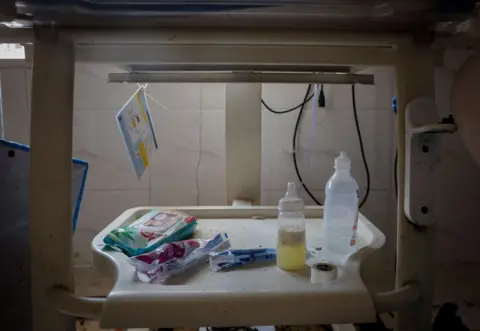 Reuters A view of damaged Neonatal intensive care unit (NICU) ward of a baby care hospital where several newborns died in a fire, in New Delhi, India, May 26, 2024. REUTERS/Adnan Abidi