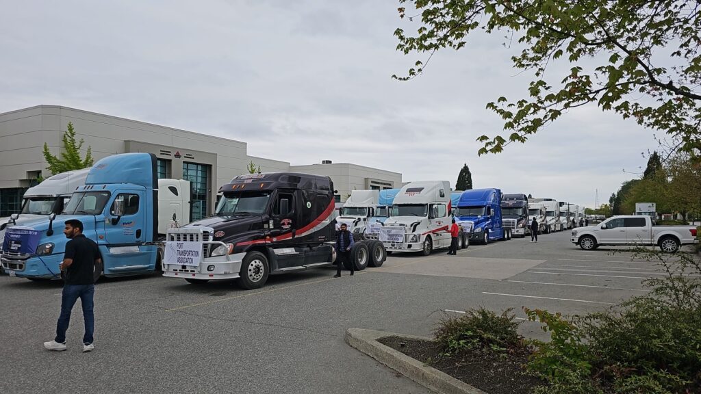 PTA trucks convoy image
