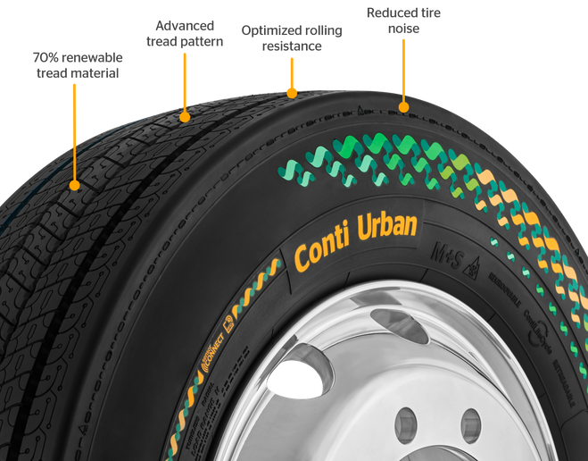 Continental truck tire.