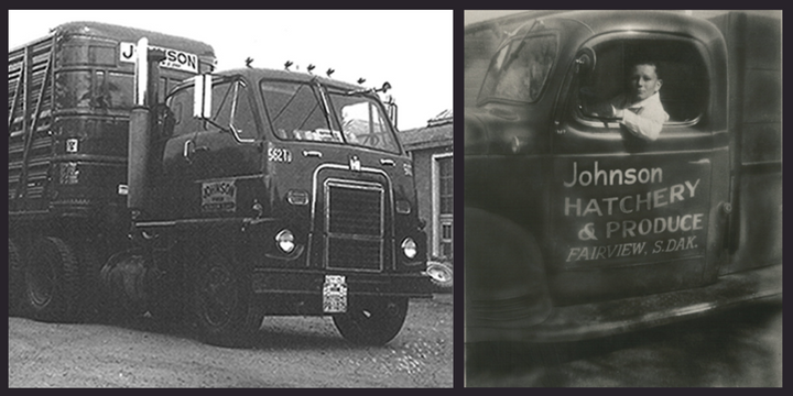 Johnson Feed Inc. grew from a horse-drawn wagon to the latest Kenworths through five generations...