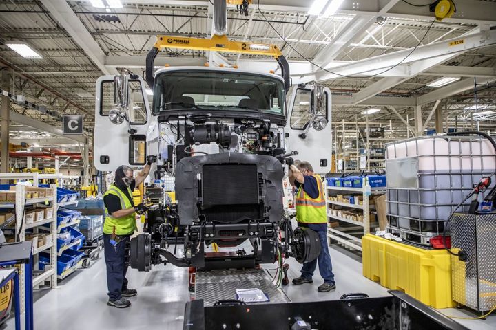 Mack said its MD Series Roanoke Valley manufacturing plant in Virginia will begin initial fuel fills with renewable diesel later this year. - Photo: Mack Tricks