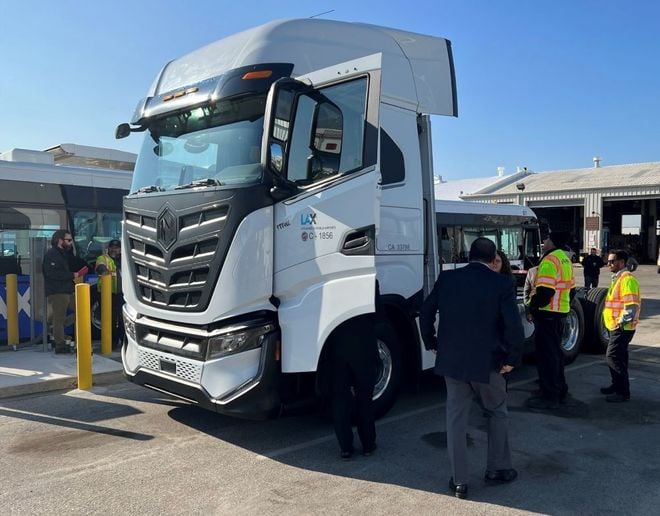 LAWA has taken delivery of its first Class 8 heavy-duty electric vehicle, a Nikola Tre...