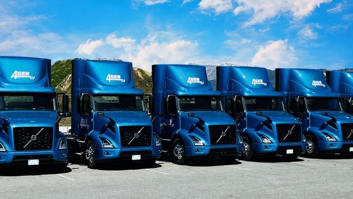 Volvo VNR Electric Trucks.