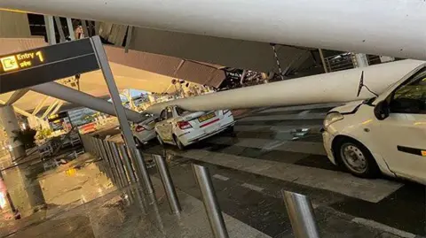 ANI Delhi airport roof collapse