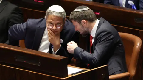  EPA-EFE/REX/Shutterstock Itamar Ben-Gvir (left) and Bezalel Smotrich. File photo