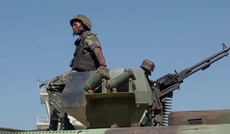 Soldiers in Mozambique