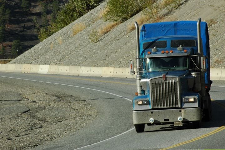 Kenworth tractor-trailer.