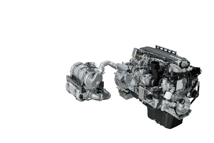 Paccar MX-13 CARB diesel engine.