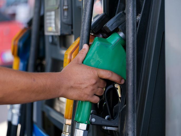 Diesel fuel pump and dispenser.