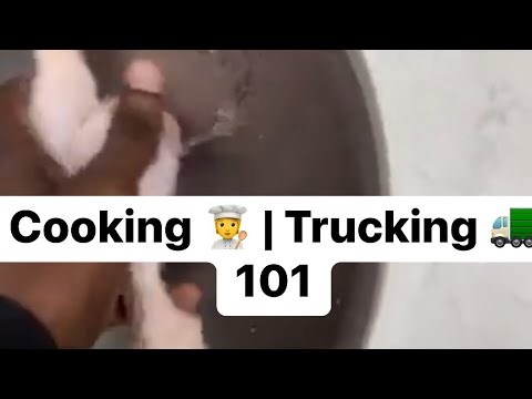 How Us Truckers Cook ‍ In Our Trucks Cooking Trucking fyp trucking cook