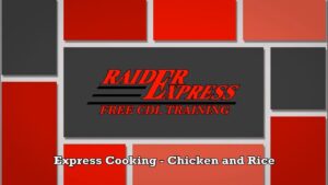 Express Cooking Truck Driver Meals Chicken and Rice