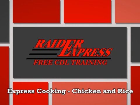 Express Cooking Truck Driver Meals Chicken and Rice