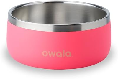 Owala Pet Bowl Stainless Flamingo