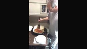 Trucker cooking meals under $5 Spaghetti w/ meat sauce