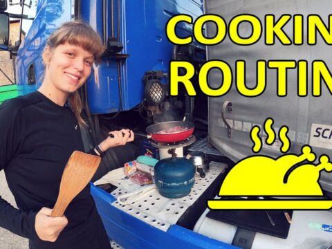 Cooking A Carbonara Out Of My Semi Truck