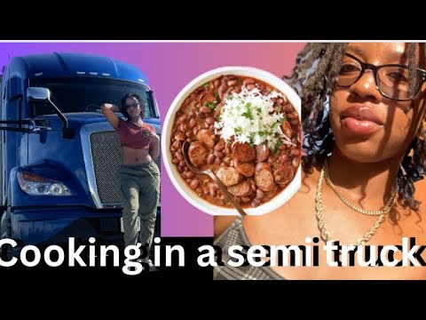 Cooking In My Semi Truck After driving 11hrs/ FEMALE TRUCKER/ Swift