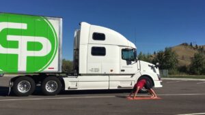 Trucker doing yoga Hell’s Kitchen