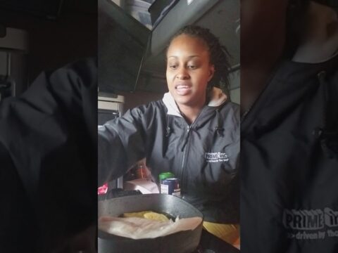 Showing How I Cook Over The Road As A Female Truck Driver pinkiedabney femaletrucker