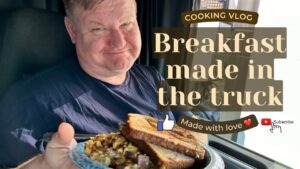 Cooking breakfast in the truck~made with love ❤️| Trucking in USA