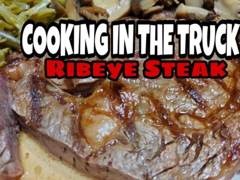 COOKING IN THE TRUCK| RIBEYE STEAK| OTR TRUCKING LIFE| LDR FILIPINAAMERICAN COUPLE