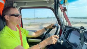 Across the Mighty Mississippi on I 40 Life of a Truck Driver and his Wife