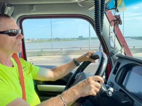 Across the Mighty Mississippi on I 40 Life of a Truck Driver and his Wife