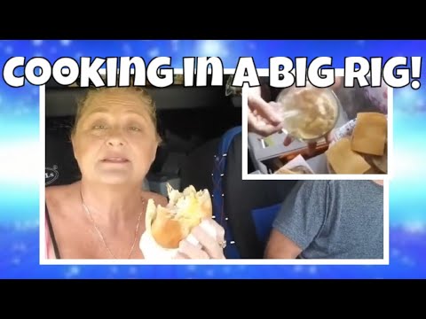 Cooking in a Semi Truck! Breakfast Sandwiches Truckers Life “OTR”