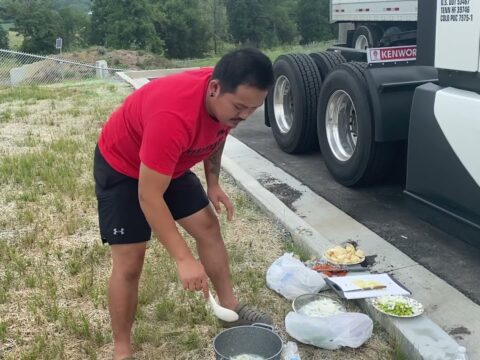 Cooking at the truck stop 2021 trucker life