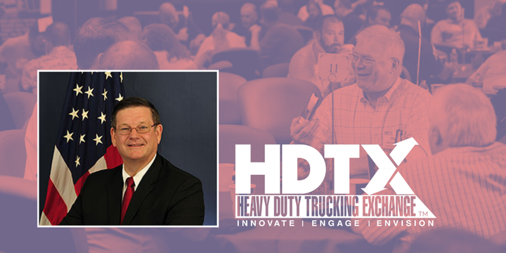 Former FMCSA Executive Director and Chief Safety Officer Jack Van Steenburg will share regulatory and safety insights at Heavy Duty Trucking Exchange. - Image: HDT Graphic