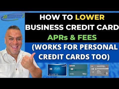 How to Lower Business Credit Card APRs