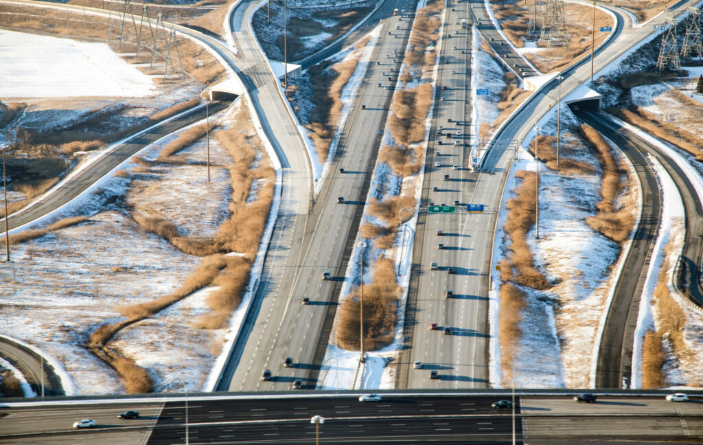 Ontario highway winter