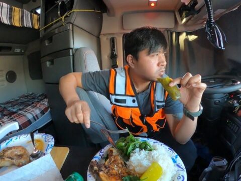 I’m Filipino trucker in USA. This is how I make my meal in my semi truck Ep.13