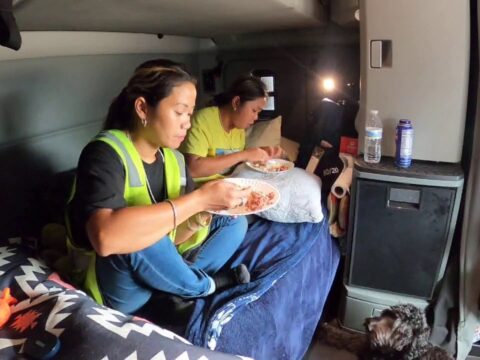 Cooking Dried Fish in the Truck Pinay Truck Drivers