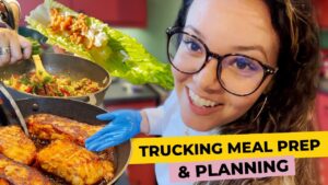 Meal Prepping For Over the Road Trucking Edition Grocery Haul + Cooking Hotshot Trucking Vlog