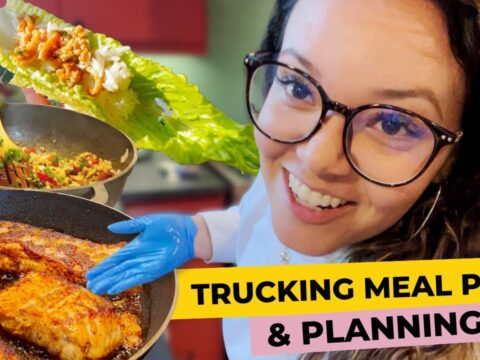 Meal Prepping For Over the Road Trucking Edition Grocery Haul + Cooking Hotshot Trucking Vlog