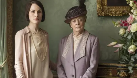 ITV Maggie Smith in Downton Abbey 