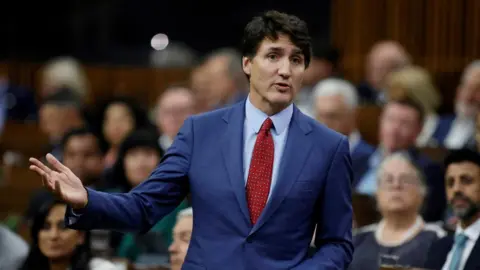 Reuters Justin Trudeau pictured in Canada's parliament