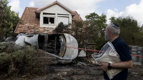 Getty Images Aftermath of a Hezbollah attack in Israel