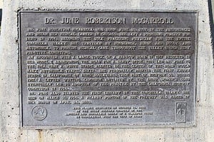 Doctor_June_Robertson_McCarroll_Memorial_Plaque