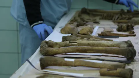 Human remains at Visoko mortuary