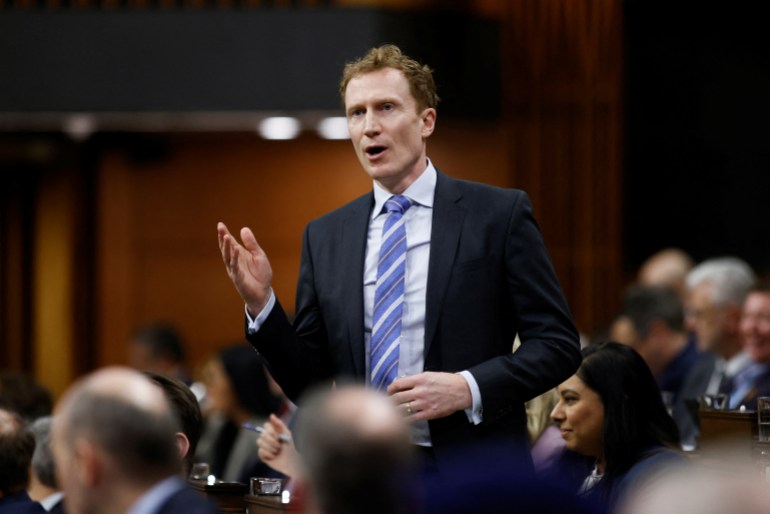 Canada's Minister of Immigration, Refugees and Citizenship Marc Miller speaks during Question Period in the House of Commons on Parliament Hill in Ottawa, Ontario, Canada February 26, 2024. REUTERS/Blair Gable