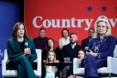 Getty Images Kamala Harris and Liz Cheney