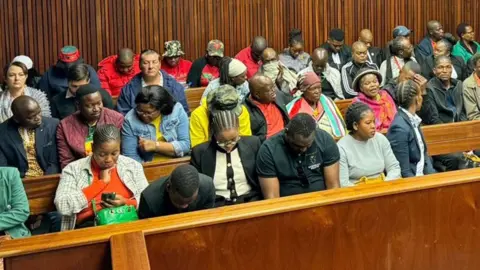 People packed into the courtroom in Polokwane, South Africa - Wednesday 2 October 2024