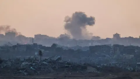 Reuters Smoke rising over the northern Gaza skyline