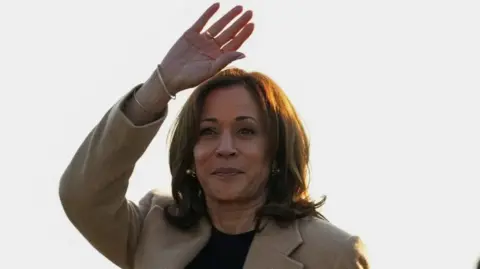 Reuters Kamala Harris waving 