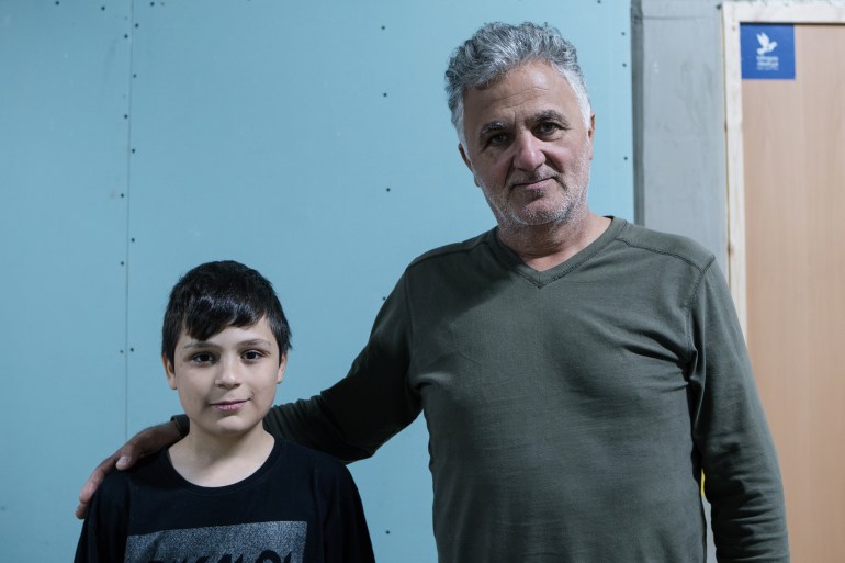 Displaced family in Beirut, Lebanon