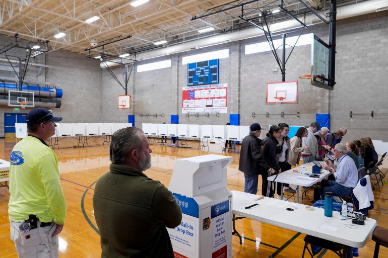 Voting place in Nevada, November 5